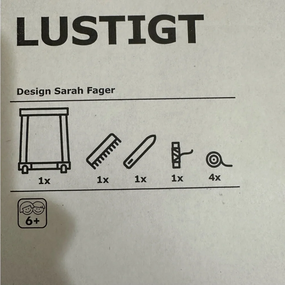 Brand New Discontinued IKEA LUSTIGT Weaving Loom Craft Set in Box